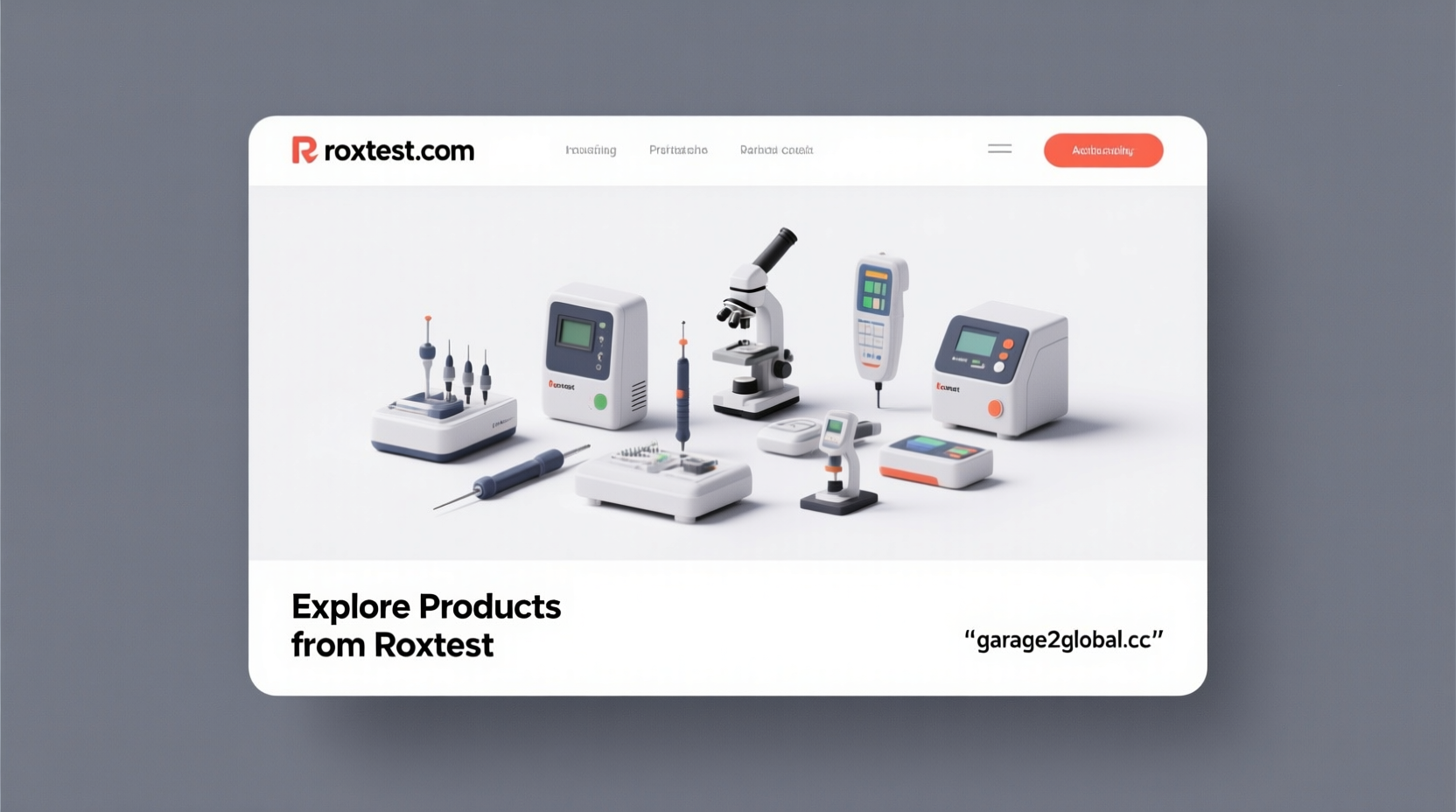 what products does roxtest.com offer? focus on the products listed on their website (roxtest.com).
