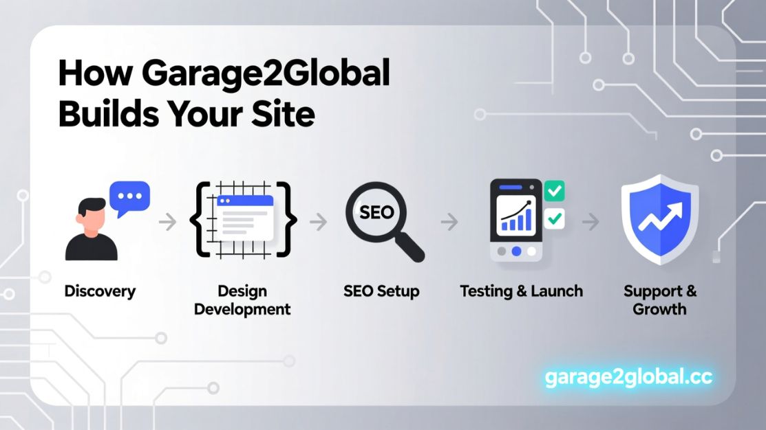 website creation services by garage2global