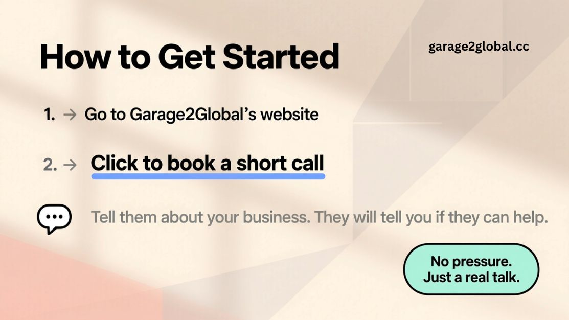 scale your business online with garage2global